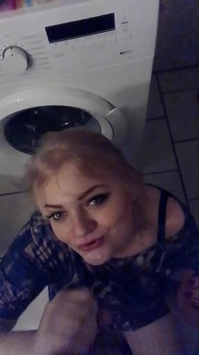 She Smokes in the Bathroom and Is Then Allowed to Blow