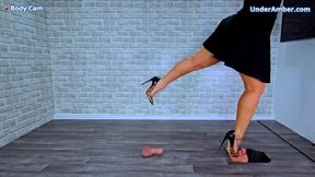 Trampling Your Face Under My Wild Stiletto Heels - Body Cam - 171 - Trample Busting Shoe Heel Stiletto Foot Feet Gagging Worship Throat Fetish