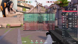 NAKED GAMEPLAY Valorant 35K ! DIAMOND GIRL