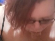 Bbw sucks him dry