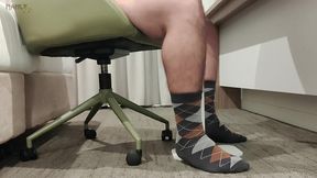 step gay dad - the online office - caught jerking during a online meeting with my boss!