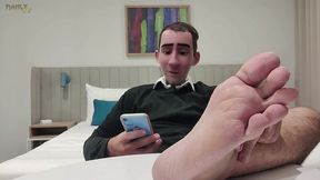 step gay dad - the online office - caught jerking during a online meeting with my boss!