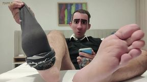 step gay dad - the online office - caught jerking during a online meeting with my boss!