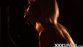 Hot babe takes big cock&#x1F346; cowboy style following blowjob
