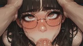 Intense Blowjob on Huge Cock - Deepthroat & Gagging