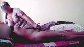 Sexy Hot Tamil Wife in Saree Pussy Fingered and Riding Cock Sex