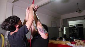 Submissive Woman Tied up and Fucked in an Abandoned Factory
