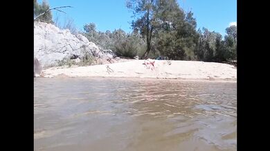 Caught Masturbating and Fucked at the Nude Beach