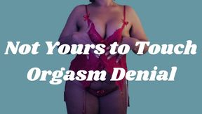 Not Yours to Touch | Orgasm Denial