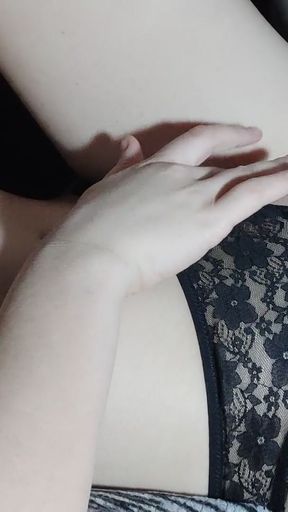 Cum on my little pussy.   Clip 2