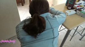 Booty Call- Hot Cute Girl in Stockings Gets Fucked All Over the House