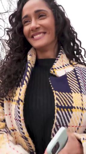 This big ass big tits Latina did not mind I had a camera! - Public Agent   Clip 1