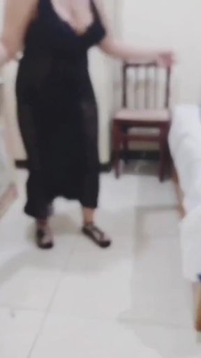 Captivating moment from &quot;My wife dances, shakes and arouses us so that I can fuck her with the heat of intercourse&quot;