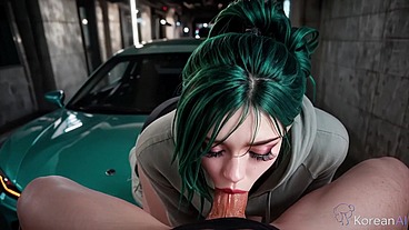 I left bright finger marks on this horny Asian's fragile thighs while my huge cock slammed into her balls deep [AI]