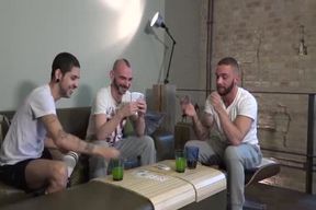 3 hard-on gargling Wazoo Slurping naked Perverts