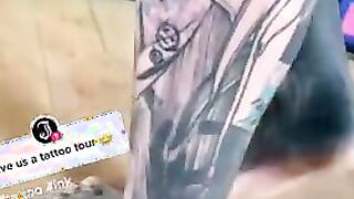 Anuskatzz little TATTOO TOUR - More on my TIKTOK = Same name - Camgirl ink tattooed tattoos piercings
