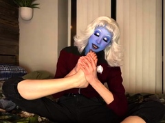 Imilia Audley - Andorian Sock Removal And Foot Worship