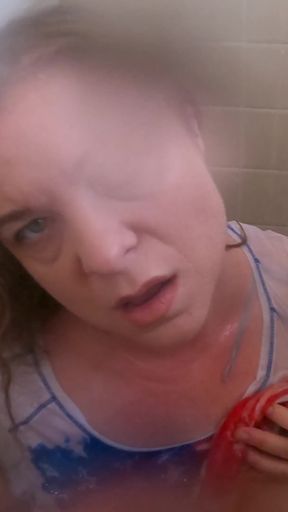 Spectacular moment from &quot;stepmom shares a shower with stepson and gets horny&quot;