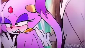 Hot Anime Couple Silver & Blaze Yiff With Pussy Fucking & Wet Blowjob Creampie