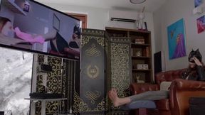 Stella Watch And Admire Her Own Clips - Bare Feet - Polish And English Language