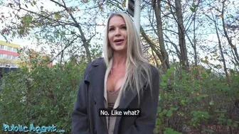 Blonde British MILF gives sloppy outdoor POV blowjob and hardcore sex