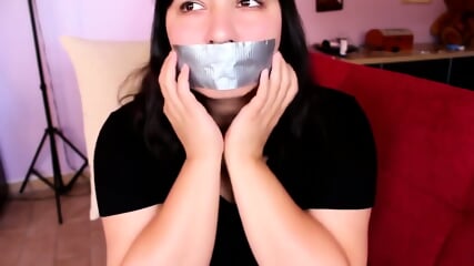 Tape Gag Herself