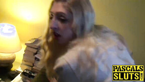 Nasty blonde beautiful babe Jessica Jensen gets a bondage spankathon