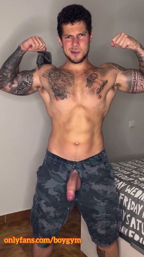 My Big Military Cock Cums with No Touch