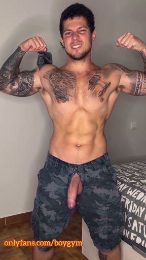 My Big Military Cock Cums with No Touch