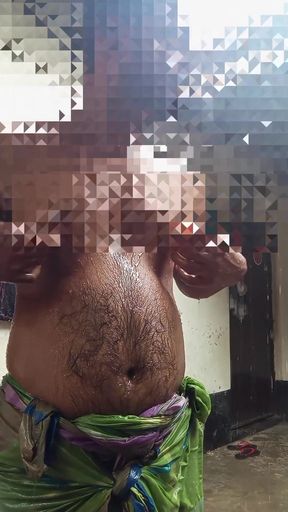 I am a Bangladeshi sexy boy, I love to masturbate so I finished masturbating while getting wet in the rain water.   Clip 1