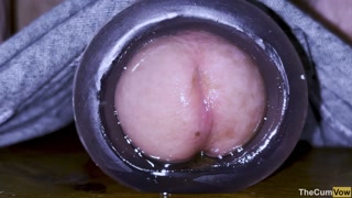 Super CLOSE UP in High Quality - MASSIVE CUMSHOT &amp; Fucking SEX TOY (4K - 60FPS)