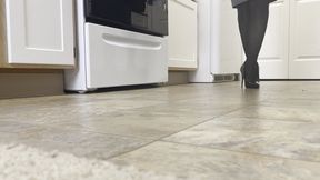 Cooking dinner in my sexy Aldo heels