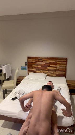 Nervous 18yo Asian Twink's First Hot Gay Sex