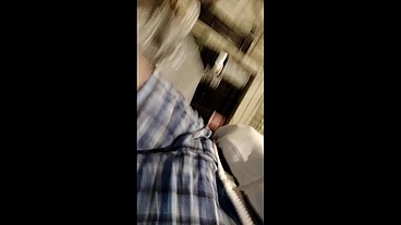 Risky public jerking off outdoors. Gay exhib