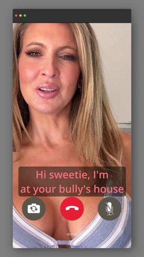 MILF captioned mom takes on a young stud