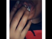 Sexy Ebony Milf Sucking Fingers **NAIL REVEAL**