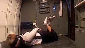 Dakkota Ziptied In Van