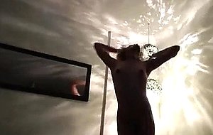 Hot tgirl playing with vibrator in bedroom