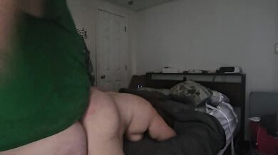 The daddy fucks his babygirl into a squirming orgasm session part three