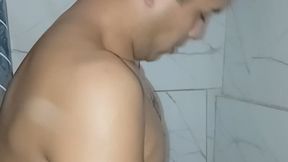 I went to take a shower after work
