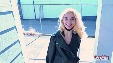 Cute Blonde Sophia Sweet Masturbates And Stuffs Her Twat With A Dildo!