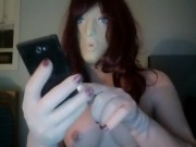 I give you a call while i am masking in my Angel female silicone mask!