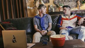 Movie night with stepsister's bi curious BF - Dalton Riley & Ryan Jordan