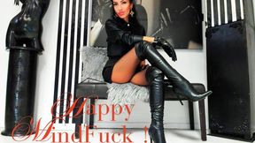 Mind-Fucked & Denied: Leather Goddess Twists Your Brain Until You Beg to Cum