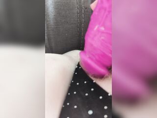 Big Tits BBW masturbating with huge dildo and magic wand