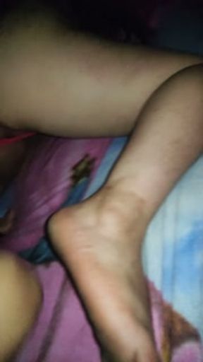 I spend the night with my stepbrother at my mom's house