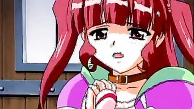 Blonde prisoner gets punished with a hot threesome until orgasm in this cartoon hentai