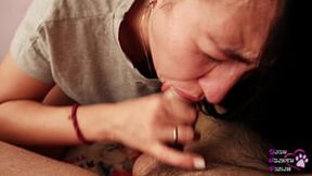 Dirty Mornings: Close-Up Blowjob Experience