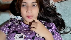 Colombian woman makes video call with her stepfather