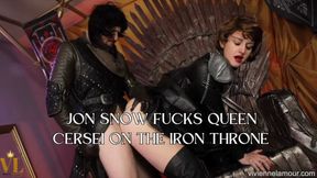 JON SNOW FUCKS QUEEN CERSEI ON THE IRON THRONE